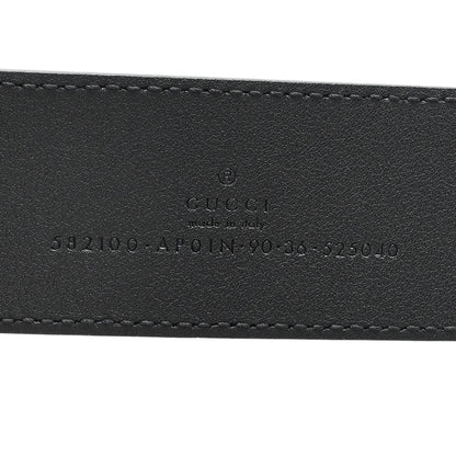 Gucci Calfskin Crystal Double G 40mm Belt 90 36 Black 3 of 5
