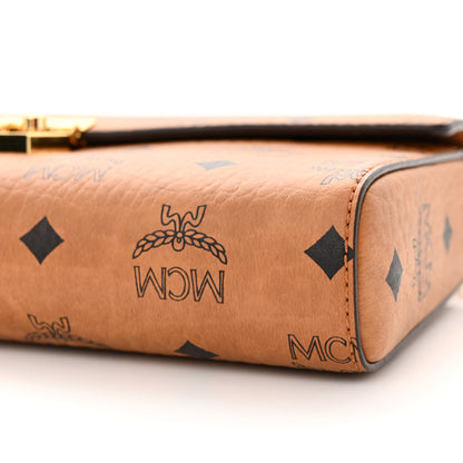 MCM Visetos Monogram Tracy Crossbody Cognac 10 of 12