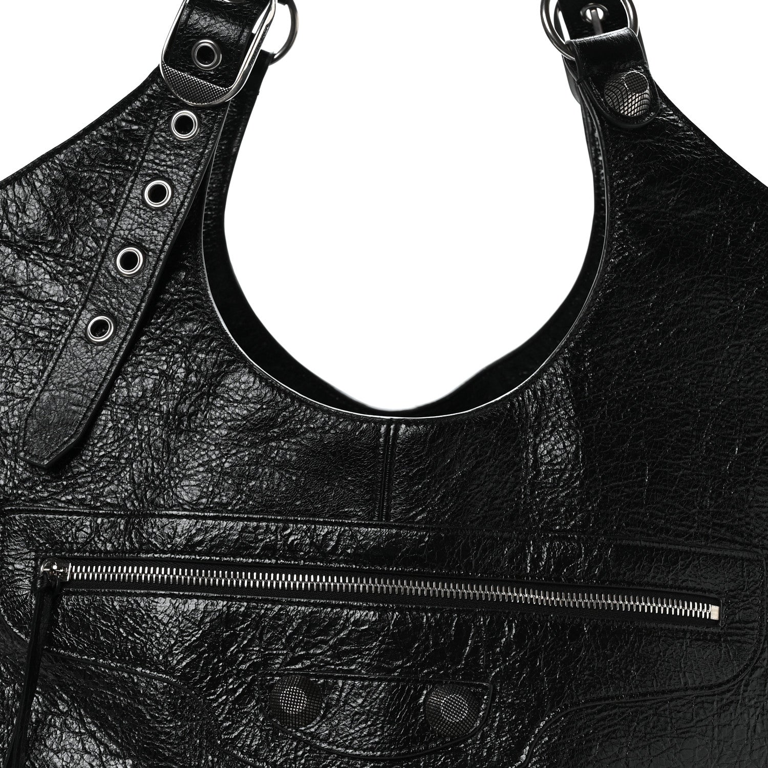 Balenciaga Agneau Arena Large Le Cagole Carry All Bag Black 8 of 10