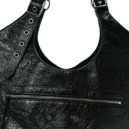 Balenciaga Agneau Arena Large Le Cagole Carry All Bag Black 8 of 10