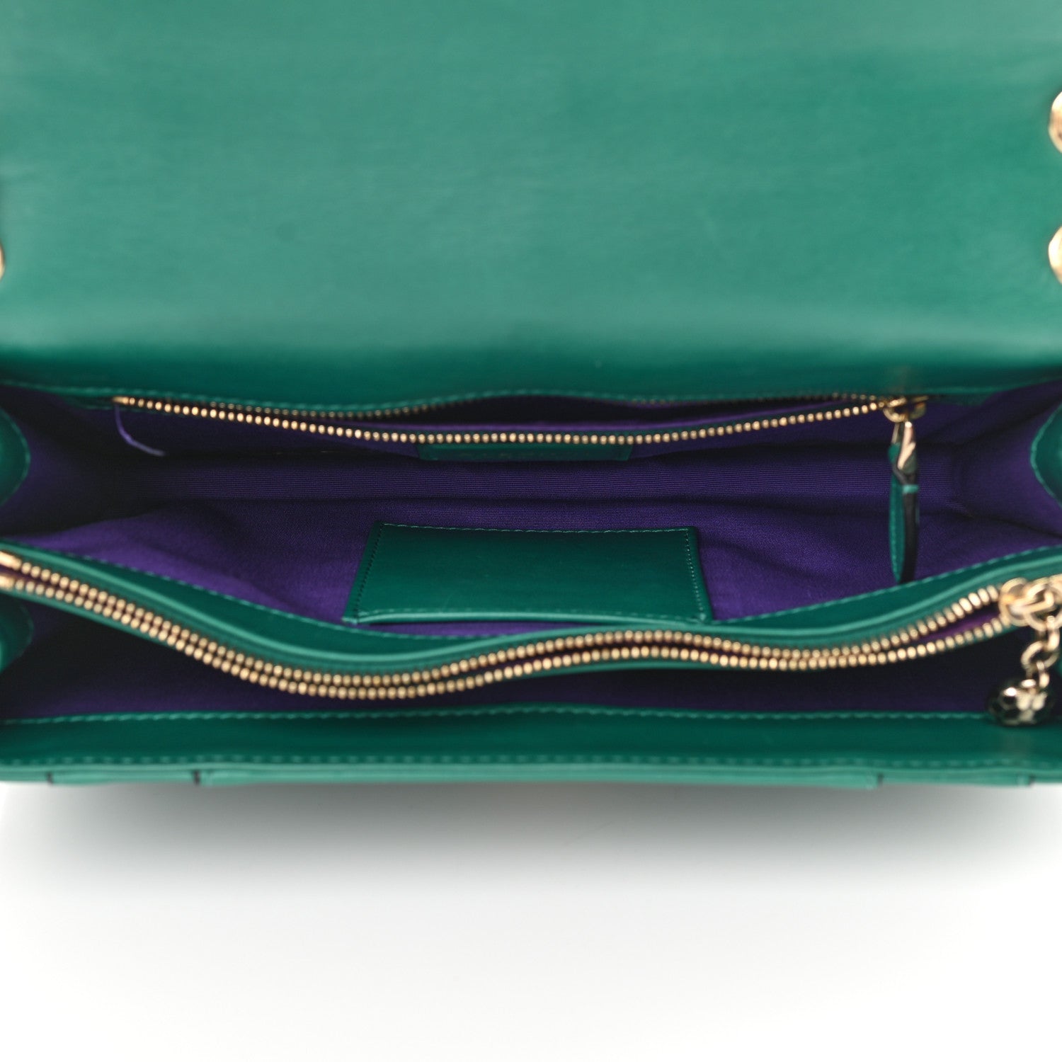 Bulgari Calfskin Serpenti Forever Shoulder Bag Emerald Green 5 of 12