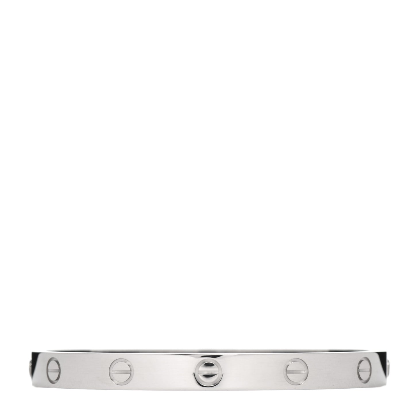 18K White Gold LOVE Bracelet 17