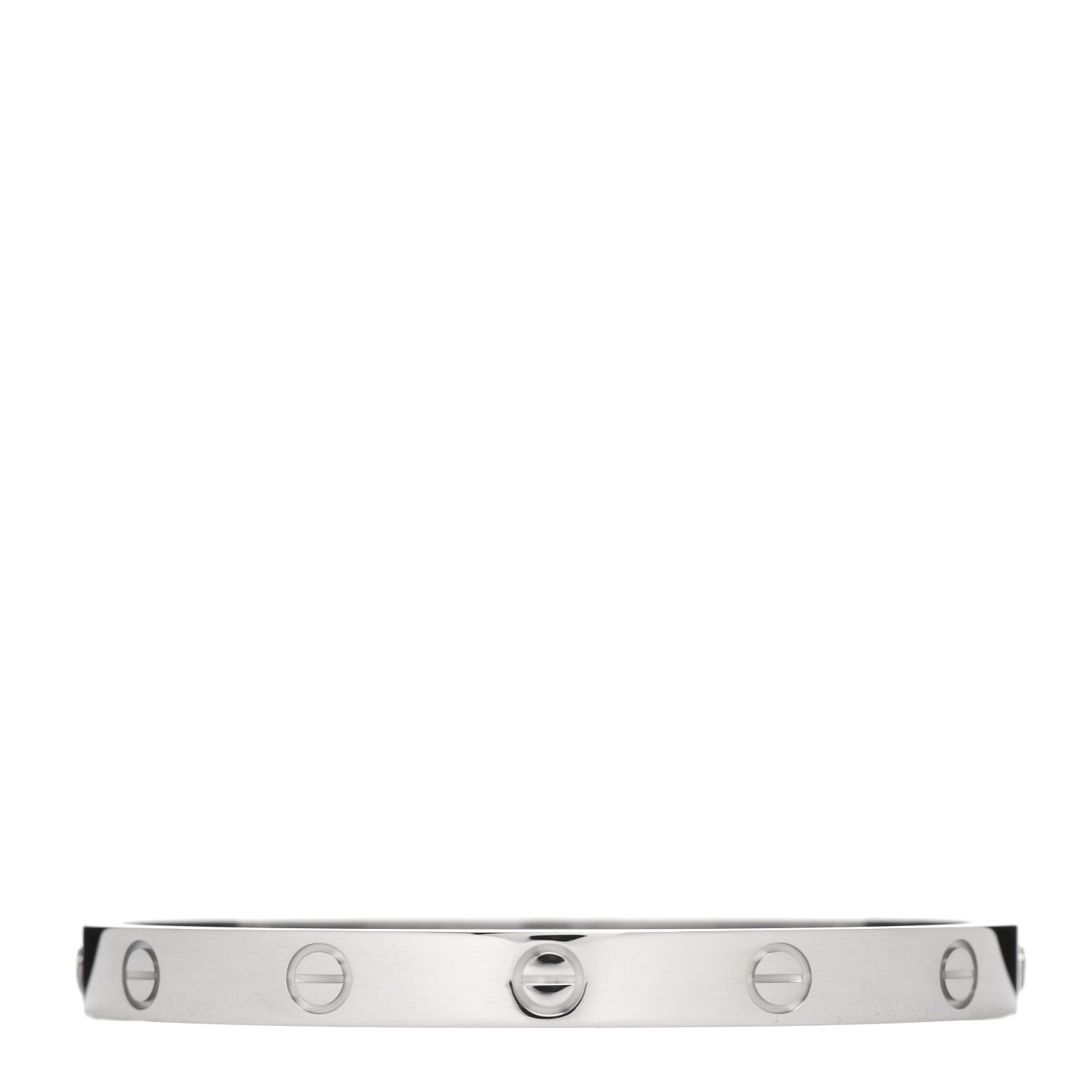 Cartier 18K White Gold LOVE Bracelet 17 3 of 5