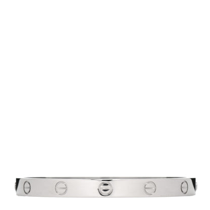 Cartier 18K White Gold LOVE Bracelet 17 3 of 5