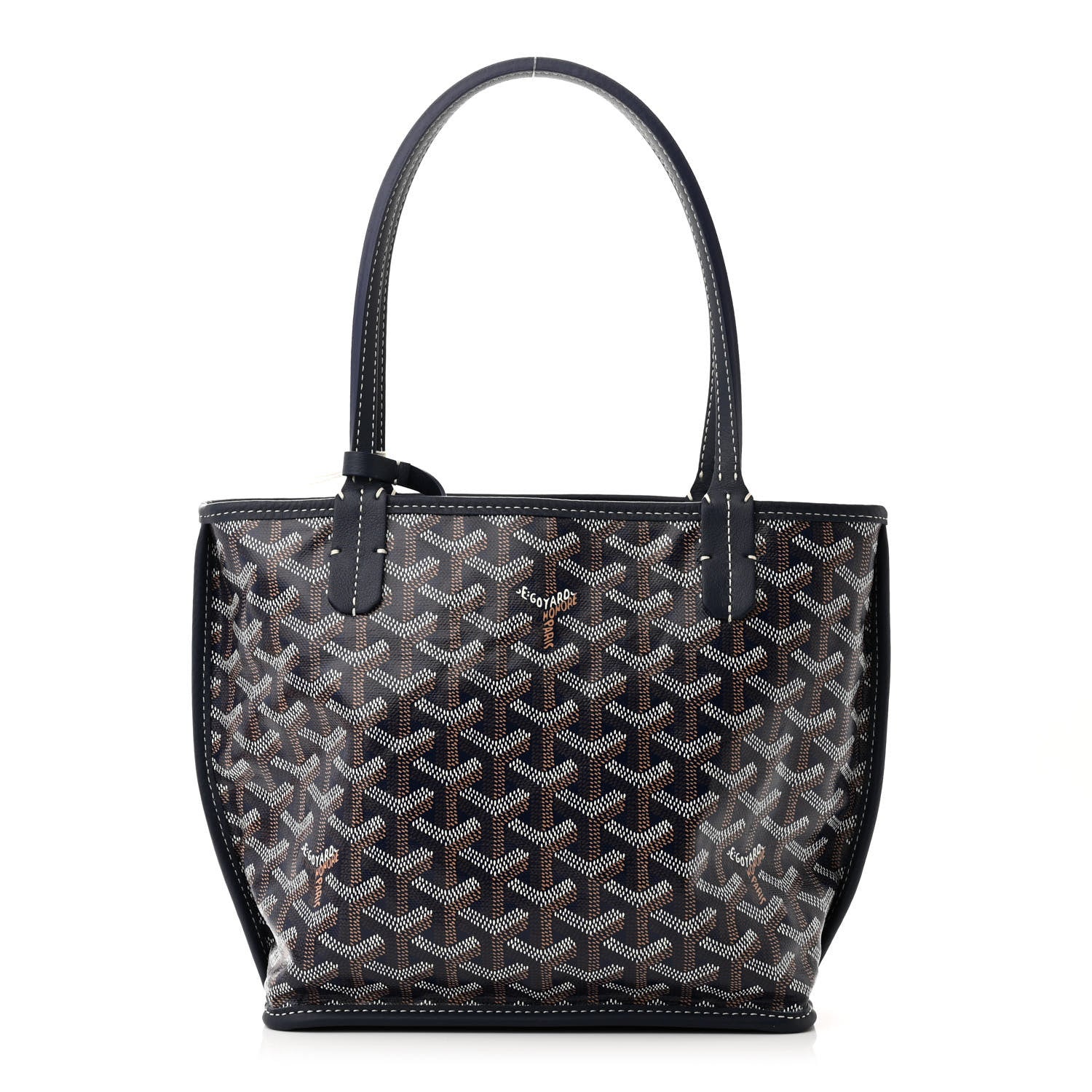 Goyard Goyardine Reversible Mini Anjou Navy 1 of 19