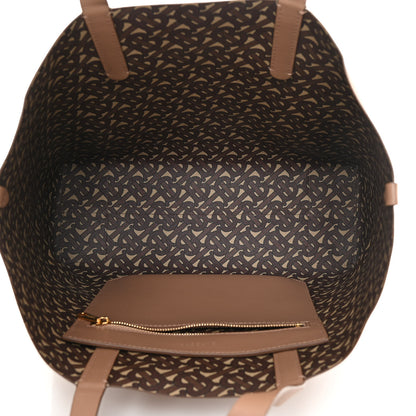 Burberry Calfskin TB Motif Embossed Medium Tote Camel 5 of 18