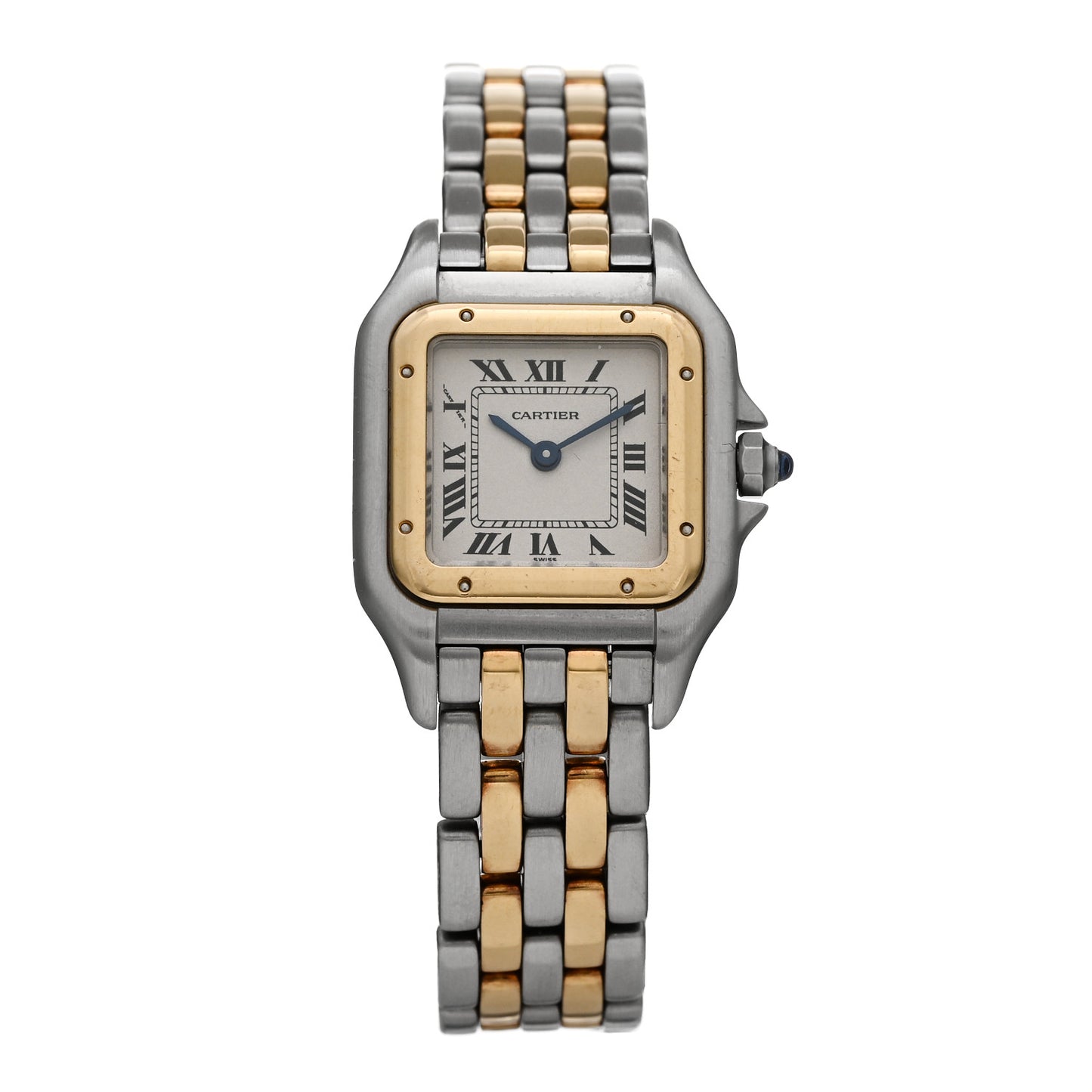 Stainless Steel 18K Yellow Gold 22mm Panthere Quartz Watch