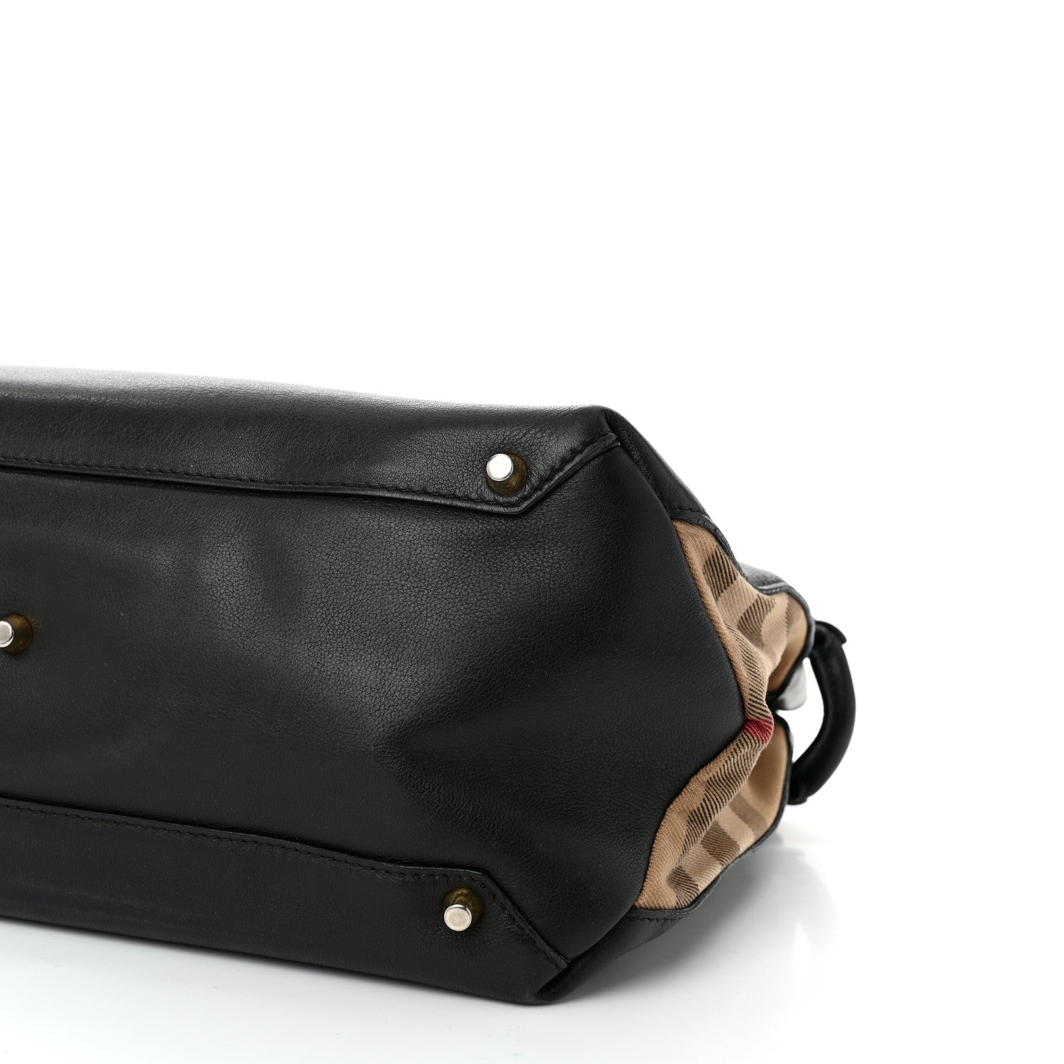 Burberry Smooth Calfskin Medium Sartorial Banner Tote Black 10 of 14