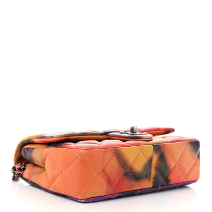 Chanel Lambskin Quilted Small Flower Power Flap Ecru Orange Red Purple 4 of 10