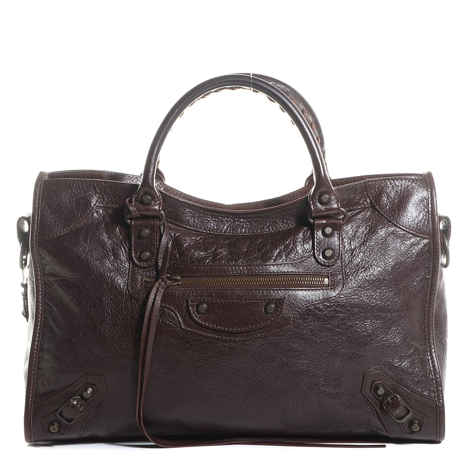 Balenciaga Agneau Classic Hardware City Cigare Fonce 1 of 17