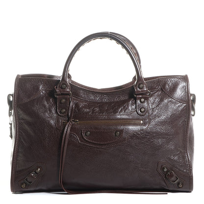 Balenciaga Agneau Classic Hardware City Cigare Fonce 1 of 17