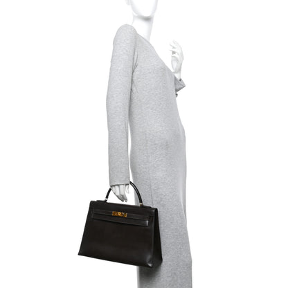 Hermes Box Kelly Sellier 32 Chocolate 2 of 10