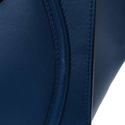 Celine Smooth Calfskin Mini Bi-Color Luggage Ocean Blue 14 of 19