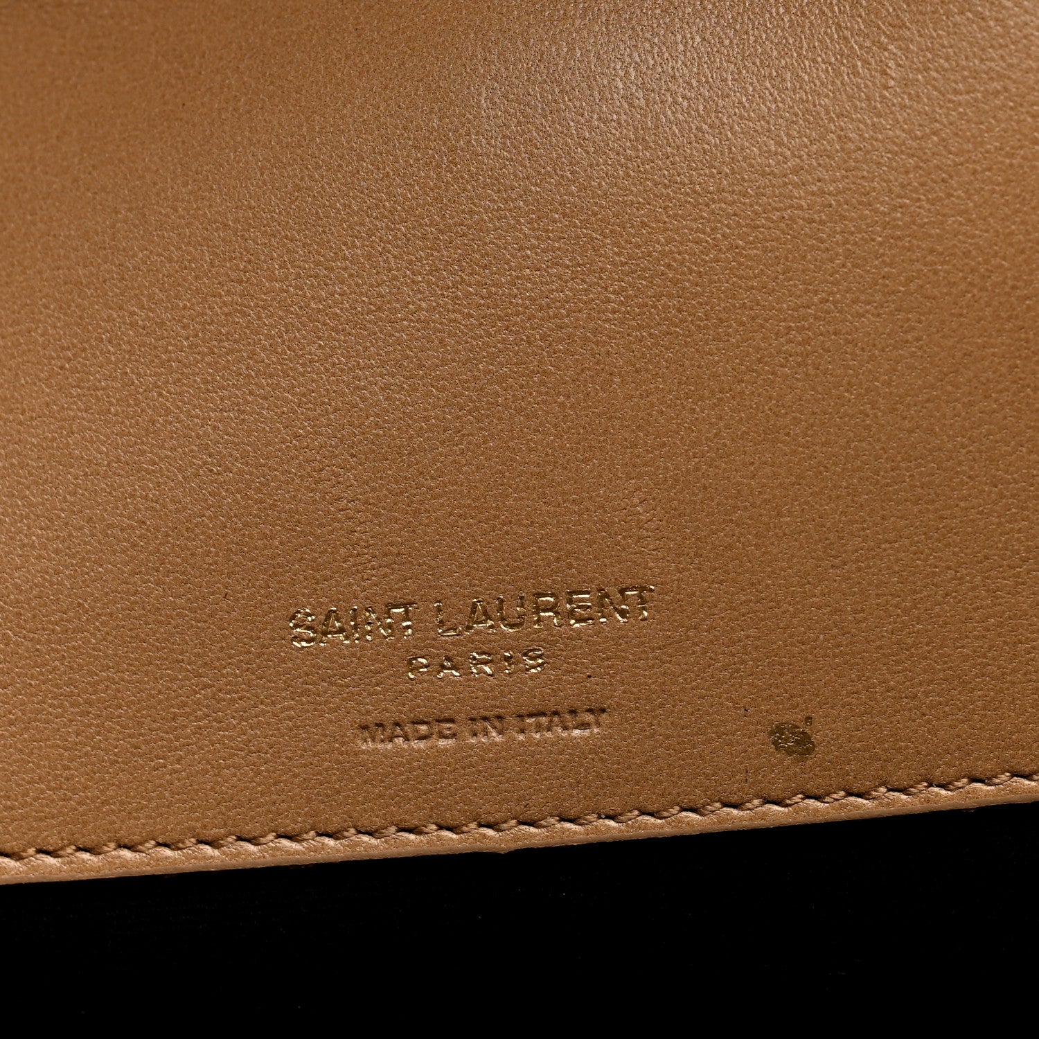 Saint Laurent Lambskin Chevron Quilted Large LouLou Natural Tan 8 of 11