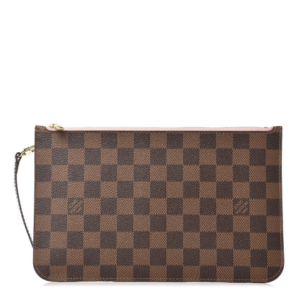 Louis Vuitton Damier Ebene Neverfull MM GM Pochette Rose Ballerine 1 of 8