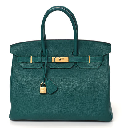 Hermes Togo Birkin 35 Malachite 1 of 10