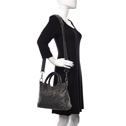 Balenciaga Agneau Giant 12 Rose Gold Hardware Town Anthracite 2 of 17