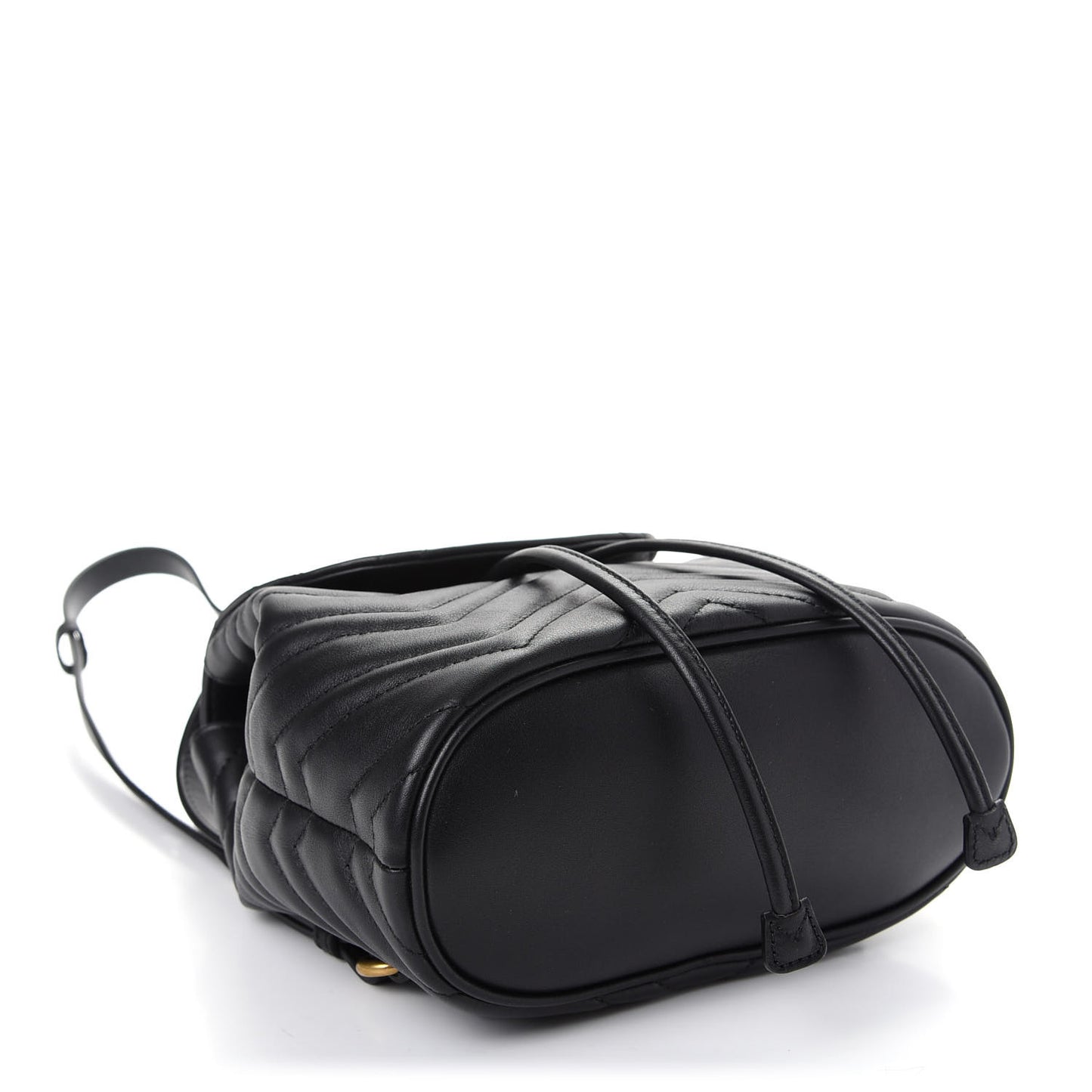 Calfskin Matelasse GG Marmont Flap Backpack Black