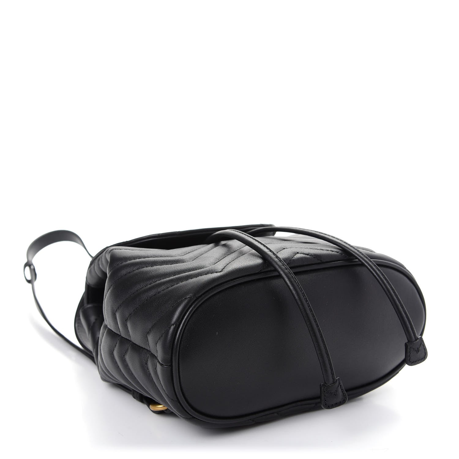 Gucci Calfskin Matelasse GG Marmont Flap Backpack Black 3 of 8