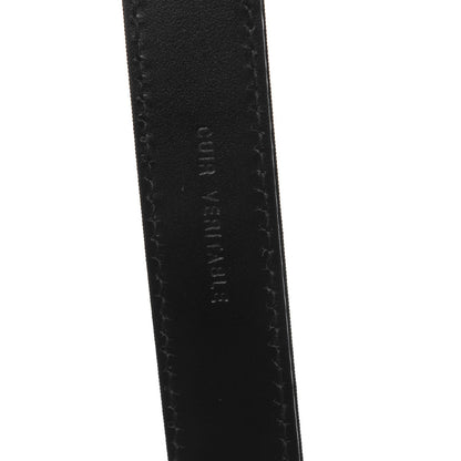 Chanel Grosgrain Lambskin Crystal Baguette Logo Belt 85 34 Black 8 of 10