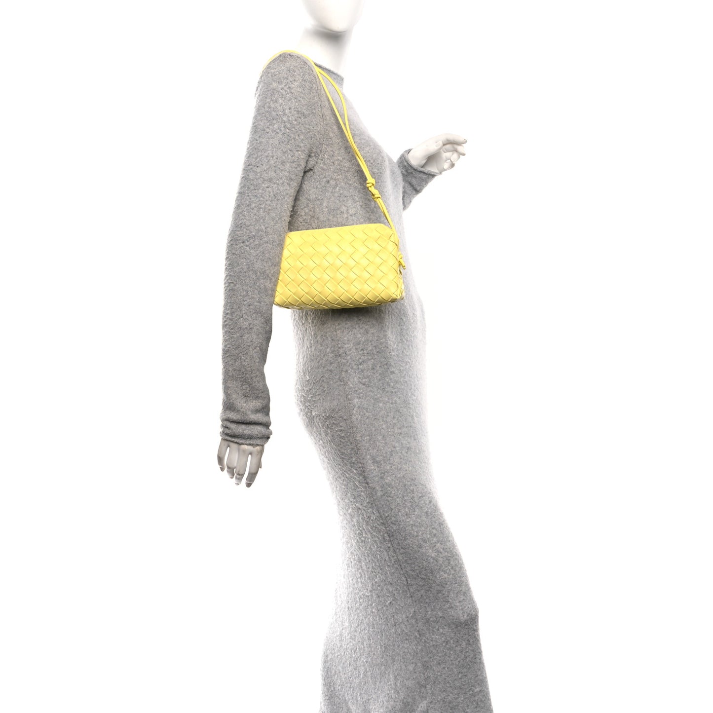 Nappa Intrecciato Small Loop Camera Bag Yellow