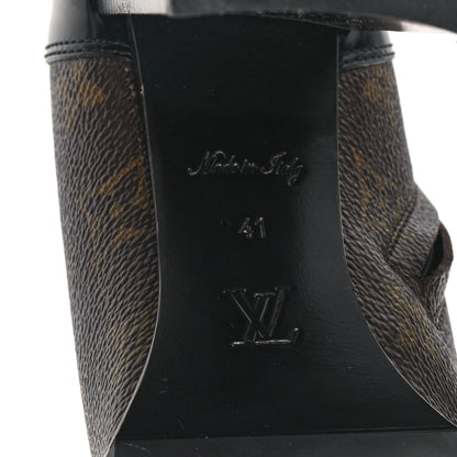 Louis Vuitton Patent Calfskin Monogram Star Trail Ankle Boots 41 Black 6 of 8