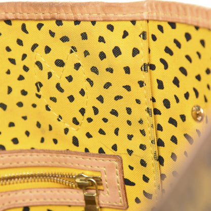 Louis Vuitton Monogram Kusama Waves Neverfull MM Yellow 12 of 17