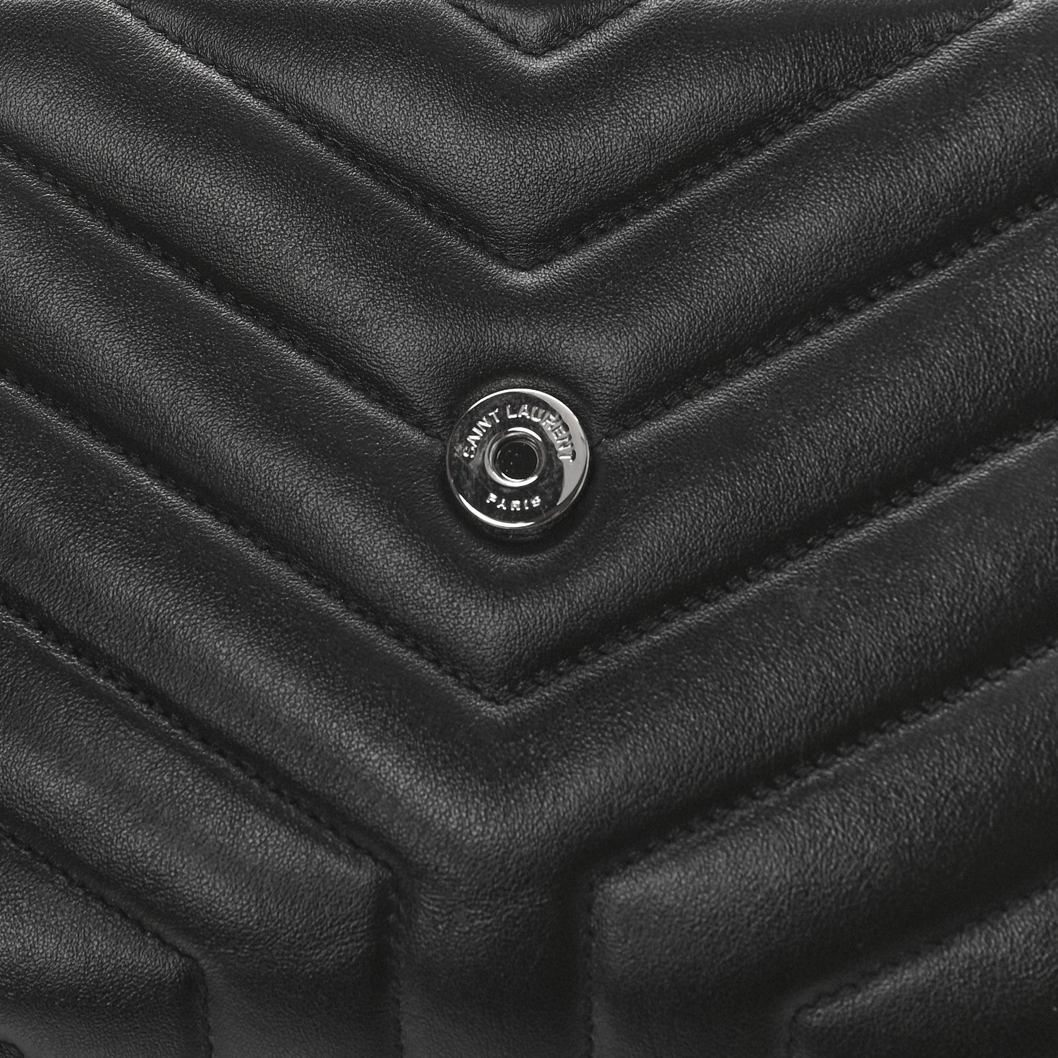Saint Laurent Calfskin Y Quilted Monogram Small Loulou Chain Satchel Black 10 of 12