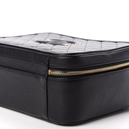Chanel Caviar Quilted Large CC Filigree Vanity Case Black 10 of 10