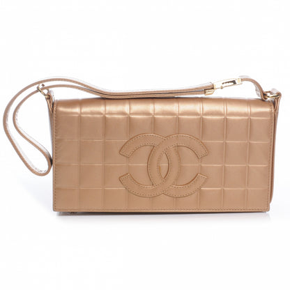 Chanel Lambskin Chocolate Bar Quilted CC Flap Bronze 1 of 8