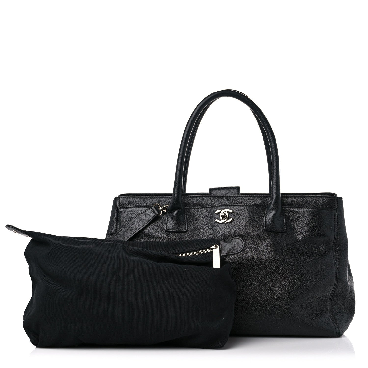 Chanel Calfskin Cerf Executive Shopper Tote Black 3 of 24