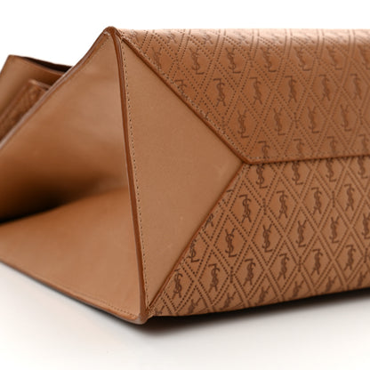 Saint Laurent Calfskin Monogram Deli Paper Bag Vintage Beige 9 of 11
