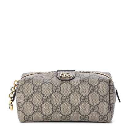 Gucci Soft GG Supreme Monogram Calfskin Small Ophidia Cosmetic Case Beige Ebony New Acero 1 of 7