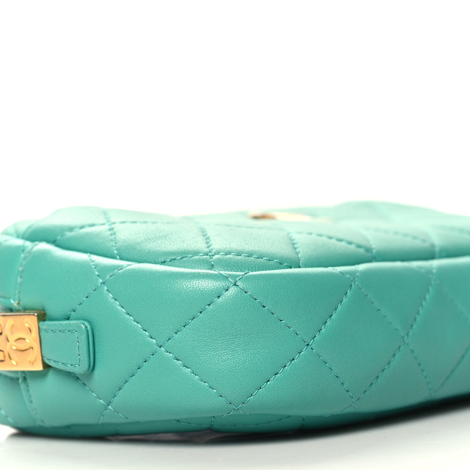 Chanel Lambskin Quilted Small Timeless Camera Case Turquoise 9 of 10