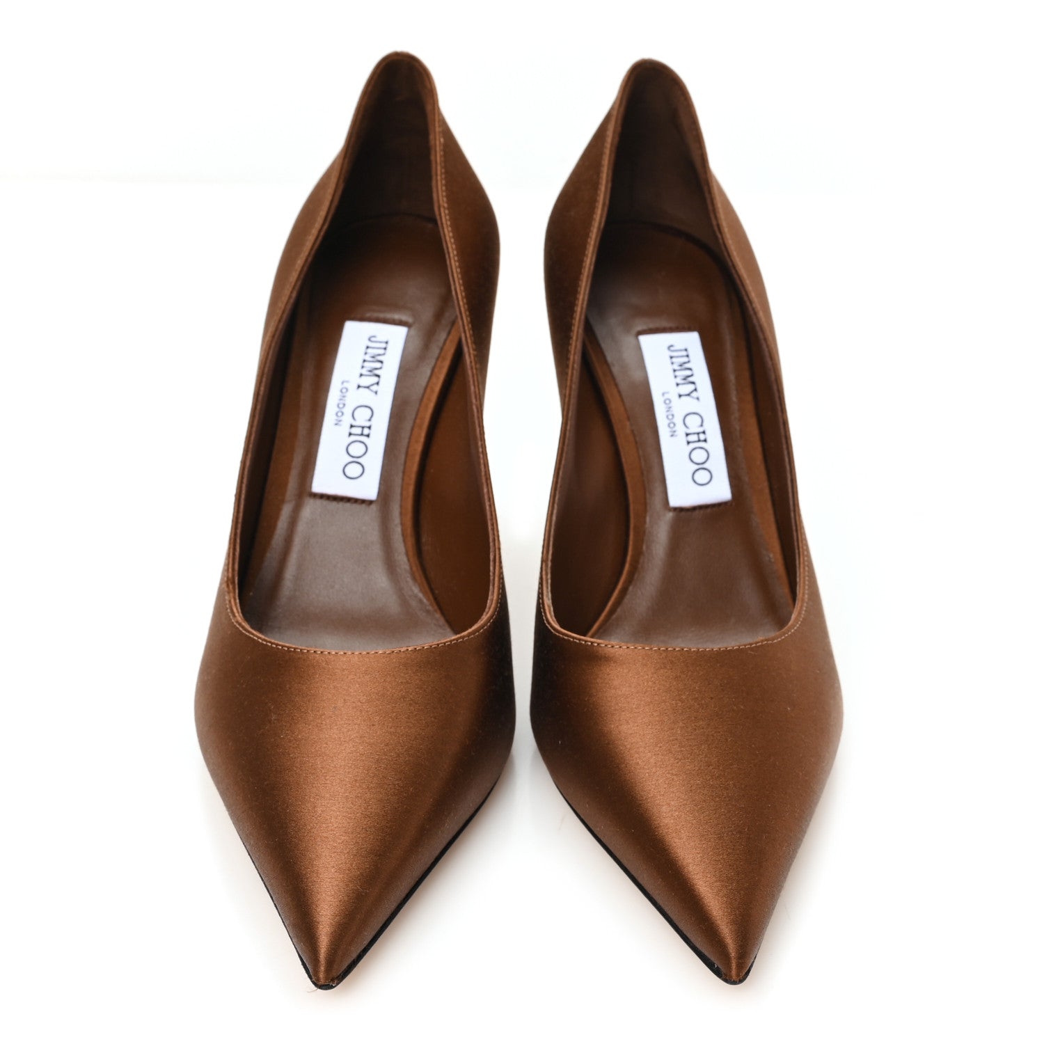 Jimmy Choo Satin Love 85 Pumps 38 Bronze 3 of 9