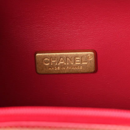 Chanel Lambskin Quilted CC Bubble Vanity Case With Chain Black 5 of 9