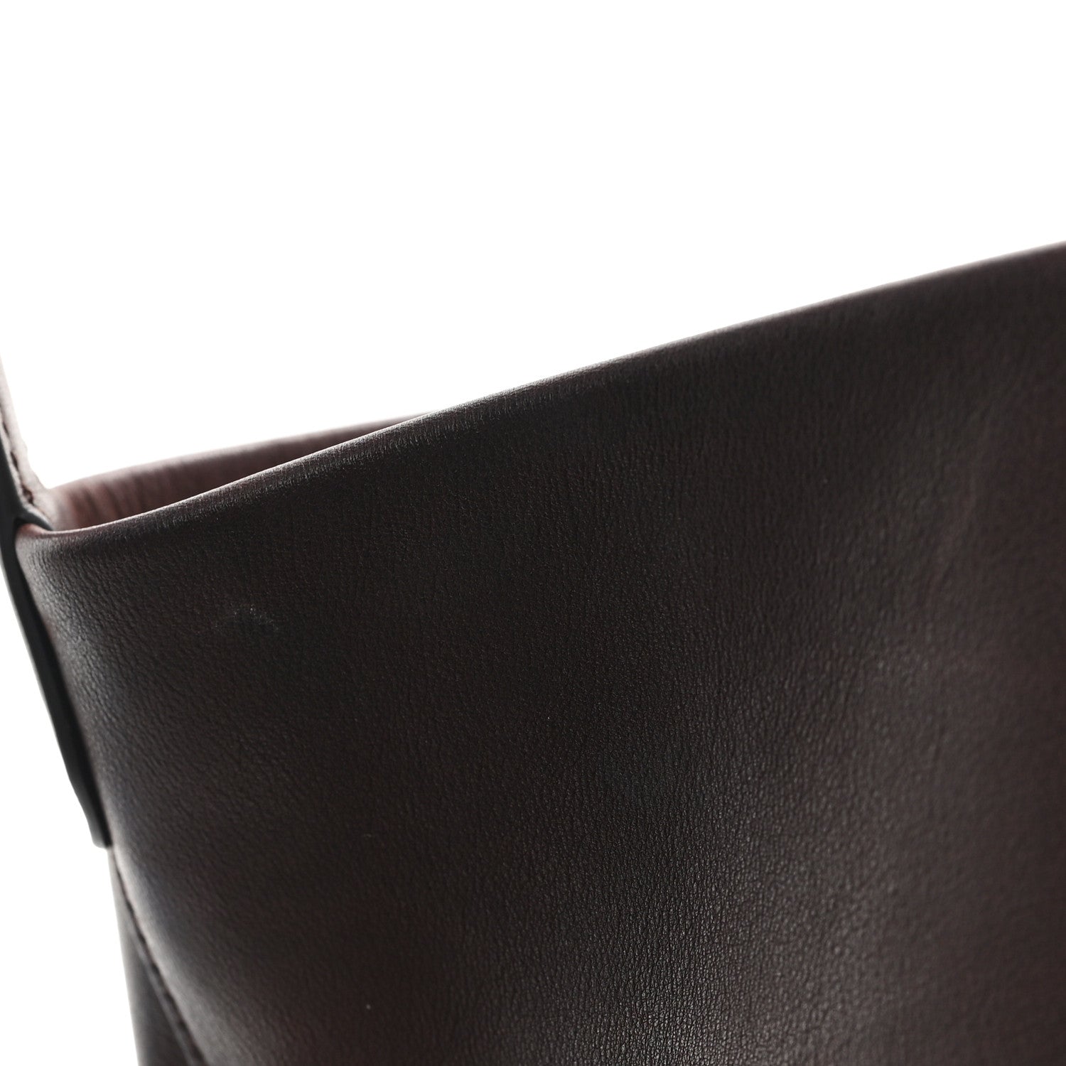 The Row Polished Saddle Calfskin Medium N/S Park Tote Chestnut 10 of 10