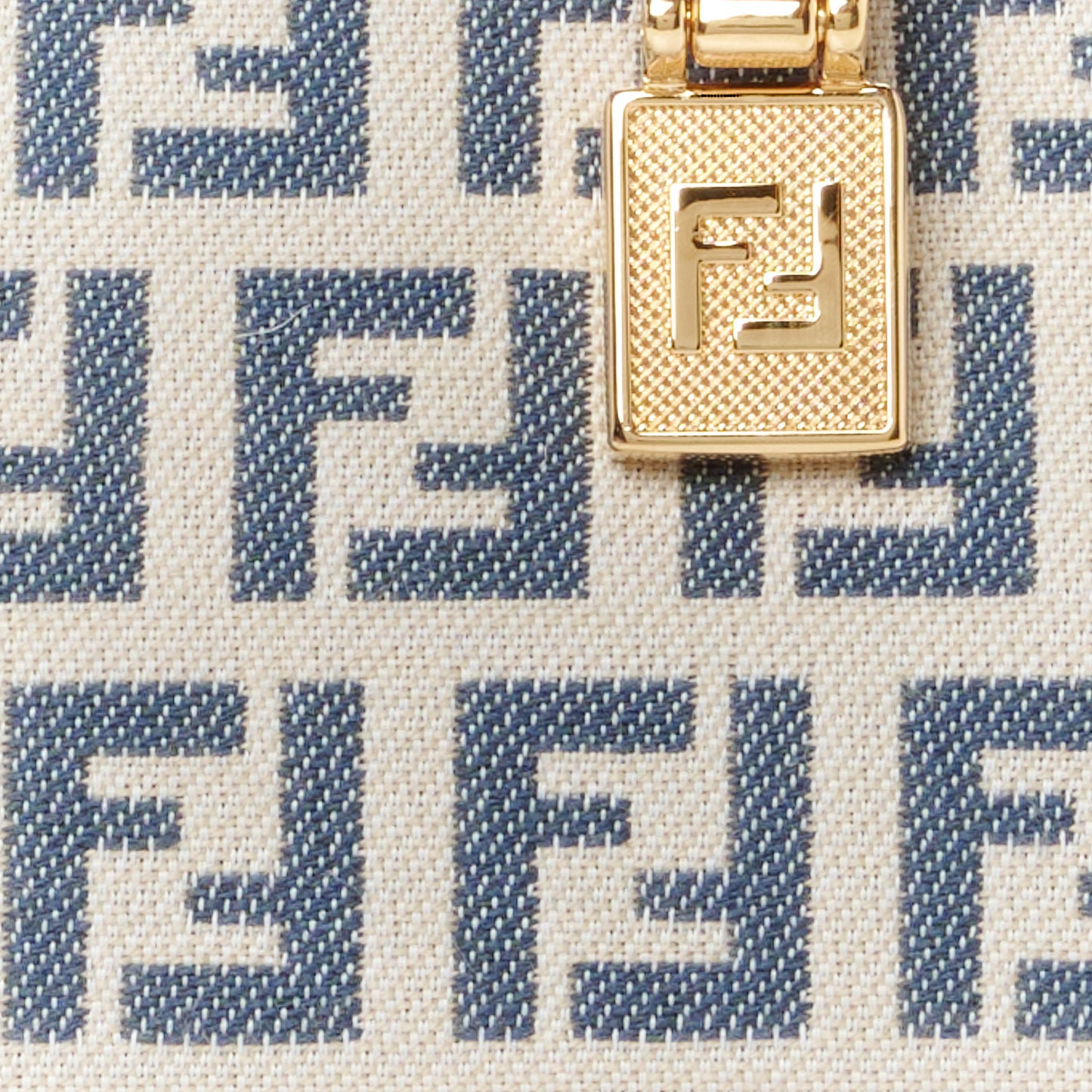Vitello Grace Jacquard FF Mini By The Way Top Handle Boston Bag Tempest Panna