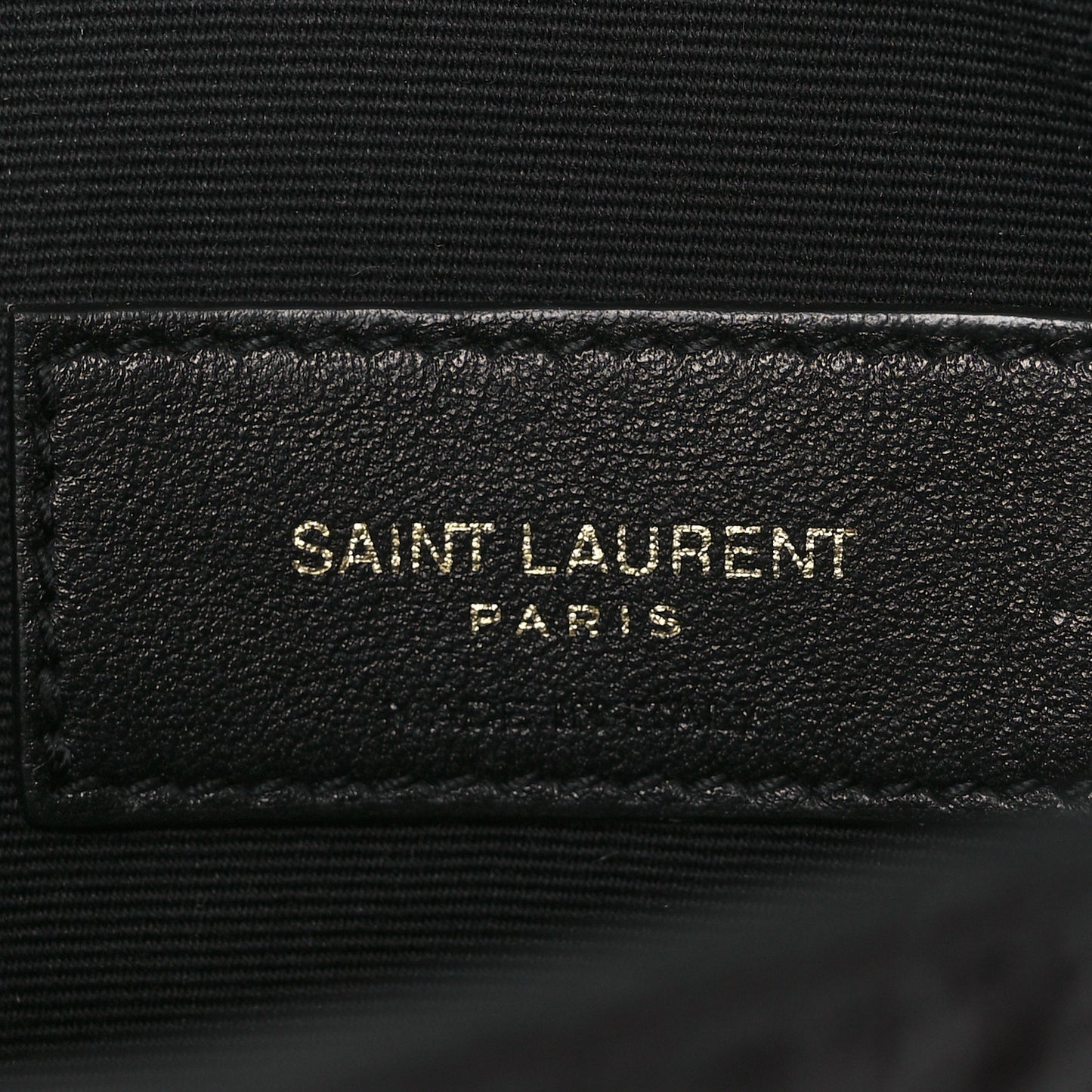 Calfskin Crocodile Embossed Uptown Monogram Clutch Black