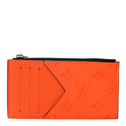 Louis Vuitton Taigarama Coin Card Holder Orange 1 of 6