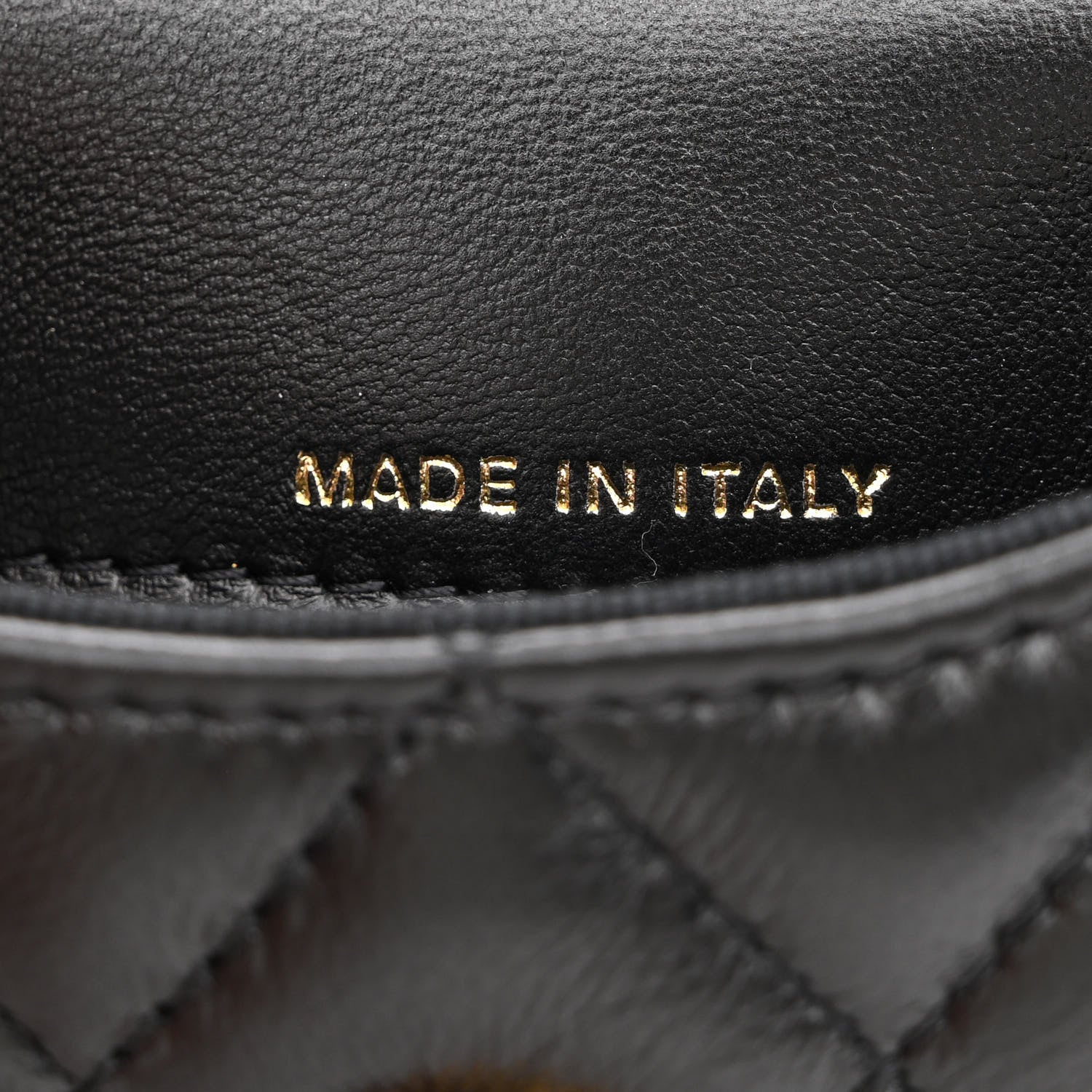 Chanel Lambskin Lacquered Metal Quilted Flap Chain Belt Bag Black 7 of 11