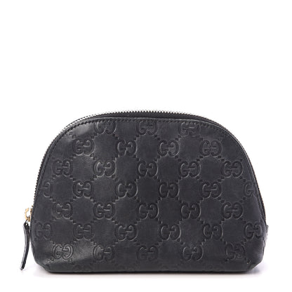 Gucci Guccissima Cosmetic Case Black 1 of 5