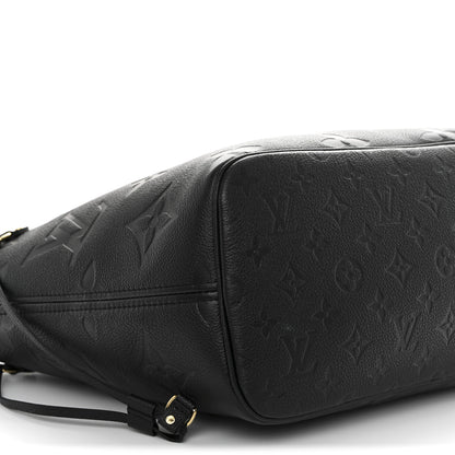 Louis Vuitton Empreinte Monogram Giant Neverfull MM Black 9 of 10