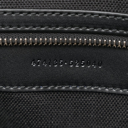 Gucci GG Supreme Monogram Appia Calfskin Web Briefcase Black 7 of 10