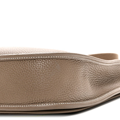 Hermes Taurillon Clemence Evelyne III PM Etoupe 10 of 11