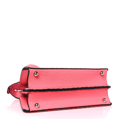 Fendi Cuoio Roma Sellerissima Nappa Sintetica Tape Stitch Small Peekaboo I SEE U Satchel Pink Dalia 4 of 13