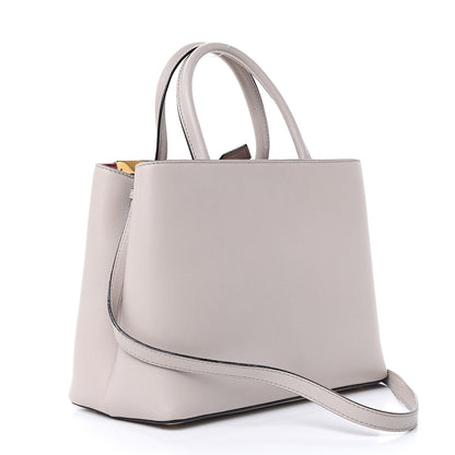Fendi Vitello Dolce Century Petite 2Jours Tote Grigio Polvere Ciclamino 3 of 11