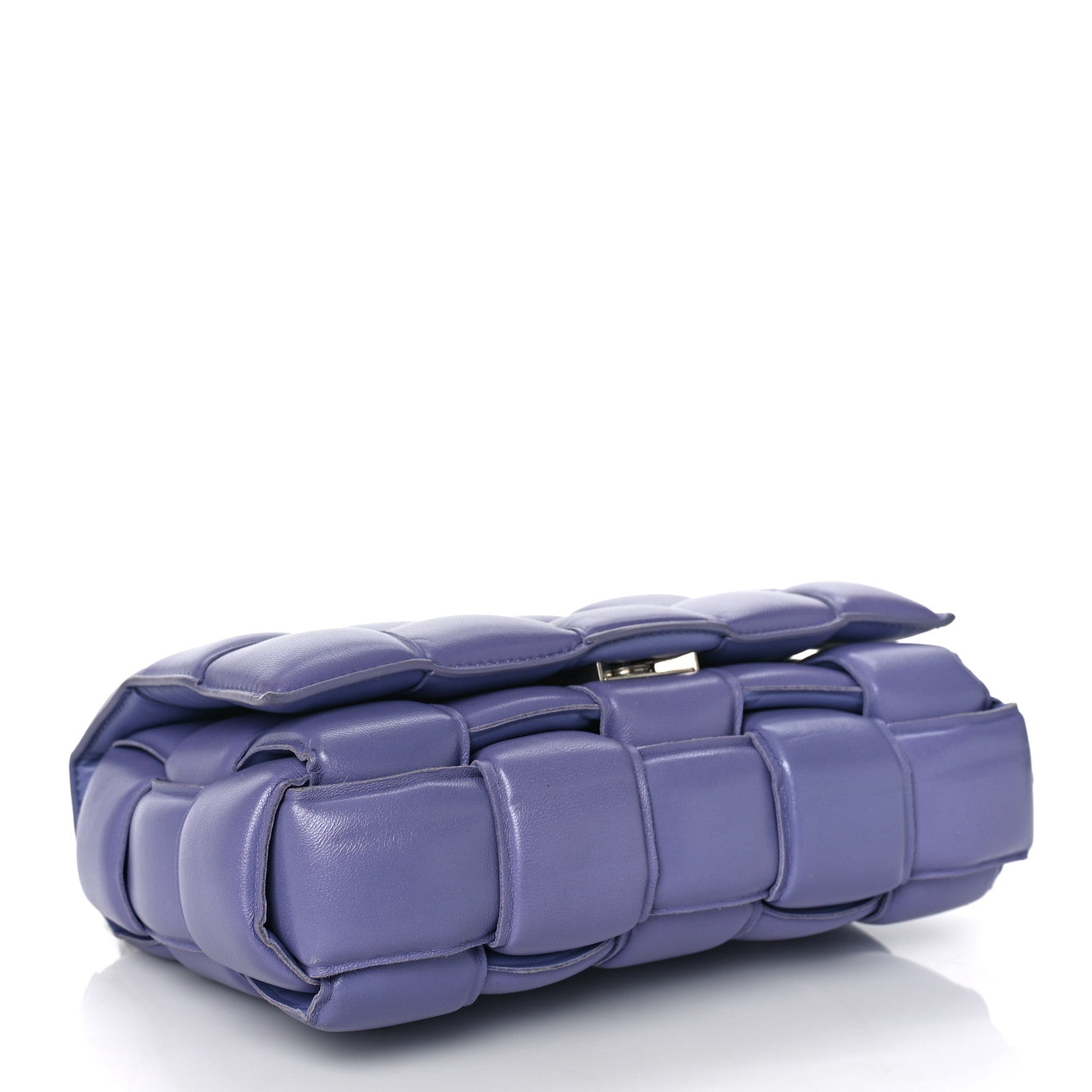 Bottega Veneta Lambskin Maxi Intreccio Padded Chain Cassette Crossbody Bag Lavender 5 of 11