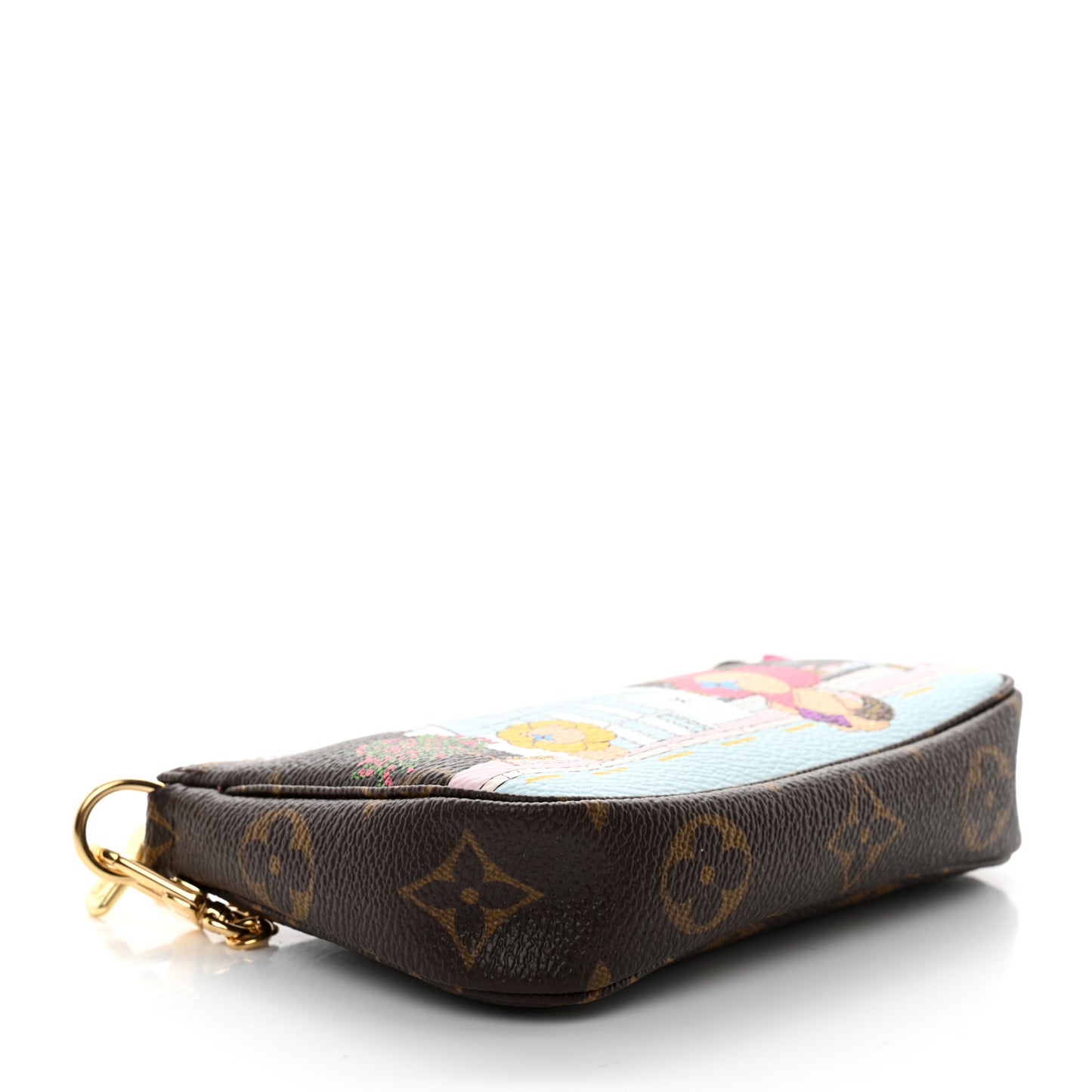 Monogram 2022 Christmas Animation Seoul Mini Pochette Accessories Fuchsia