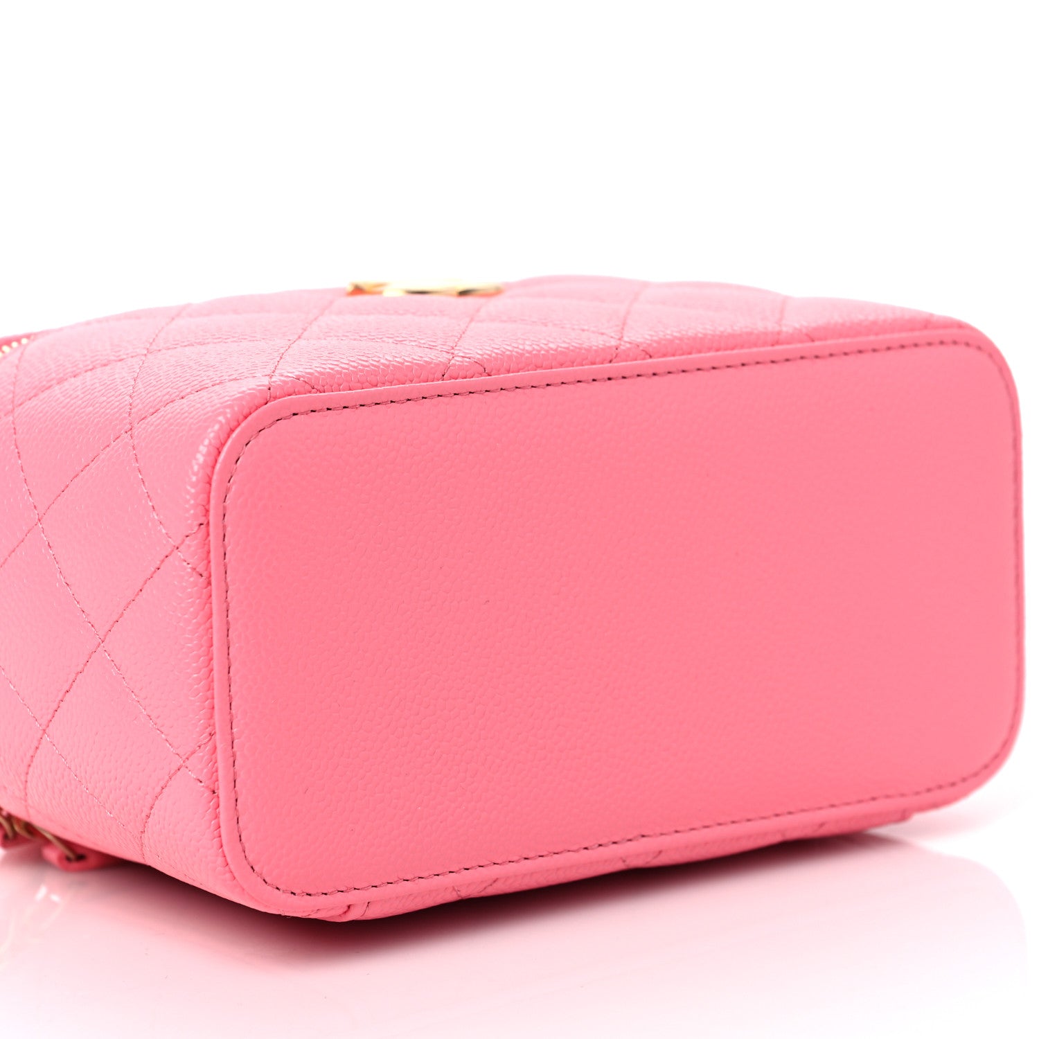 Chanel Shiny Caviar Quilted Pick Me Up Vanity Case Pink 9 of 10